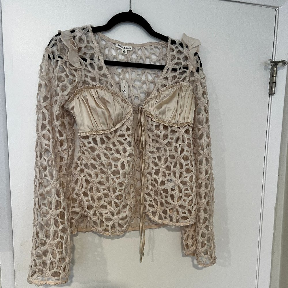 For Love & Lemons crochet top